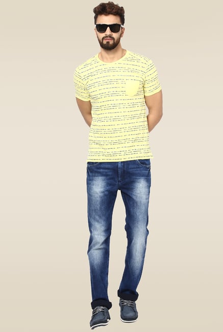 Mufti Dark Blue Straight Fit Jeans Mufti Dark Blue Straight Fit Jeans