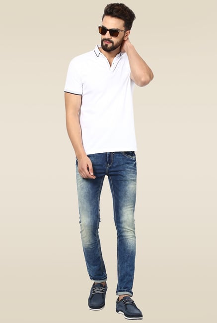 Mufti Dark Blue Acid Washed Jeans Mufti Dark Blue Acid Washed Jeans