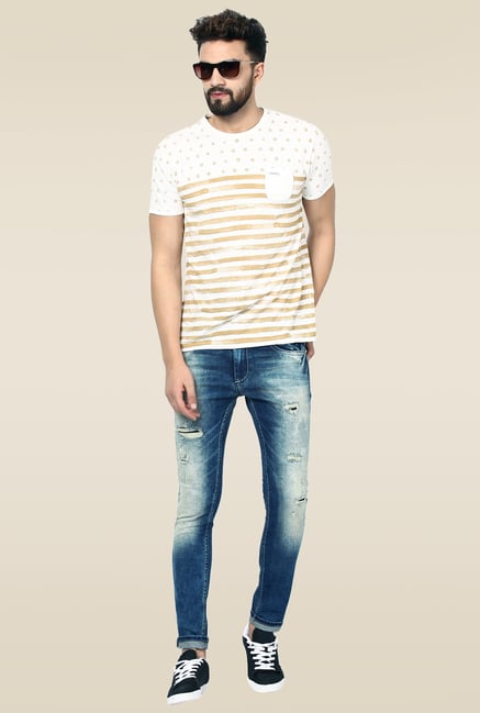 Mufti Dark Blue Mid Rise Skinny Fit Jeans Mufti Dark Blue Mid Rise Skinny Fit Jeans