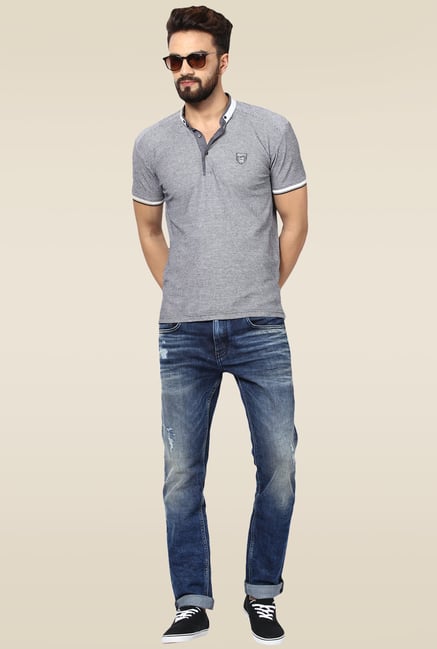 Mufti Dark Blue Slim Fit Jeans Mufti Dark Blue Slim Fit Jeans
