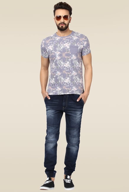 Mufti Dark Blue Solid Jeans Mufti Dark Blue Solid Jeans