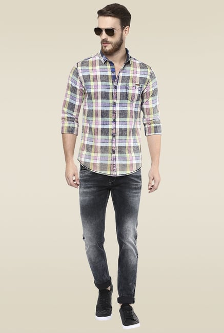 Mufti Black Stone Mid Rise Slim Fit Jeans Mufti Black Stone Mid Rise Slim Fit Jeans