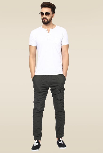 Mufti Grey Mid Rise Joggers Mufti Grey Mid Rise Joggers