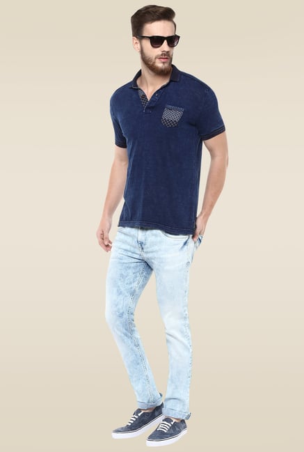 Mufti Ice Blue Narrow Fit Jeans Mufti Ice Blue Narrow Fit Jeans