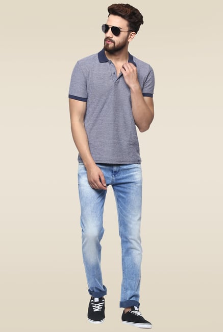 Mufti Mid Blue Narrow Fit Jeans Mufti Mid Blue Narrow Fit Jeans
