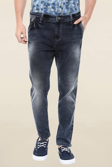 Mufti Deep Blue Acid Washed Jeans Mufti Deep Blue Acid Washed Jeans