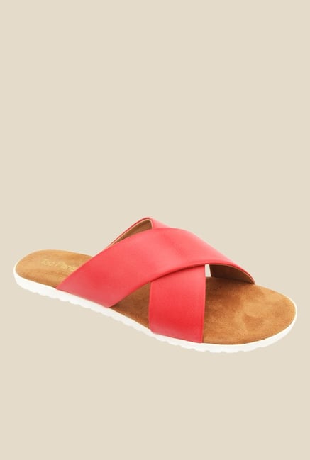 Tao Paris Cristina Red Cross Strap Sandals Tao Paris Cristina Red Cross Strap Sandals