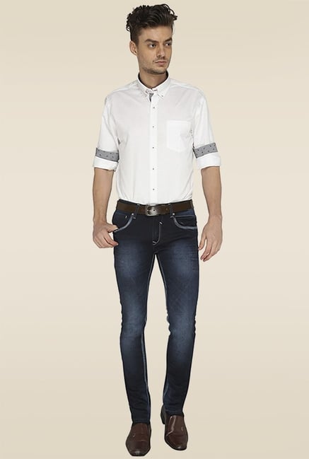 Greenfibre Dark Blue Solid Jeans Greenfibre Dark Blue Solid Jeans