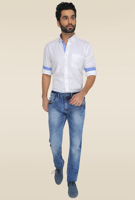 Greenfibre Light Blue Mid Rise Jeans Greenfibre Light Blue Mid Rise Jeans