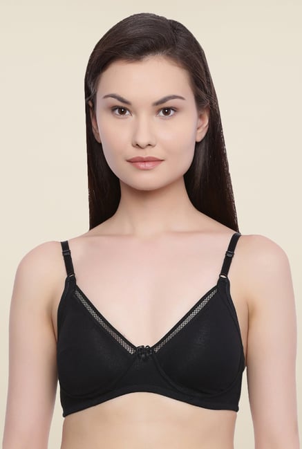 Rosaline By Zivame Black Non Padded Bra Rosaline By Zivame Black Non Padded Bra