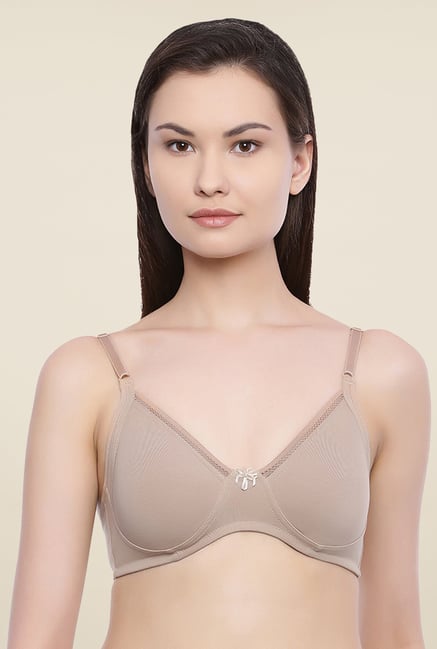 Rosaline By Zivame Beige Non Padded Bra Rosaline By Zivame Beige Non Padded Bra