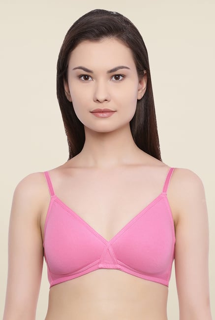 Rosaline By Zivame Pink Non Padded Bra Rosaline By Zivame Pink Non Padded Bra