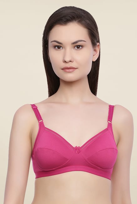 Rosaline By Zivame Pink Non Padded Bra Rosaline By Zivame Pink Non Padded Bra