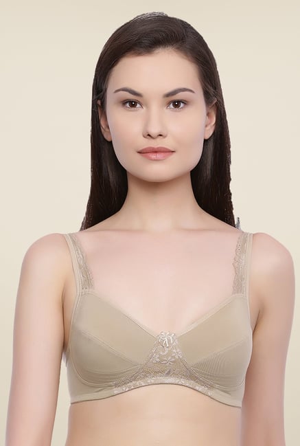 Rosaline By Zivame Beige Non Padded Bra Rosaline By Zivame Beige Non Padded Bra