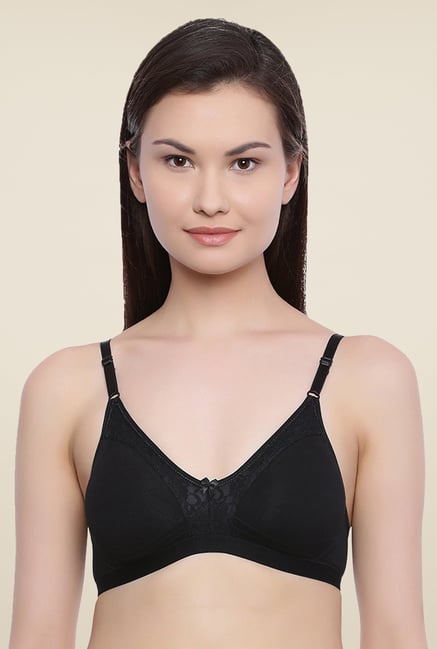 Rosaline By Zivame Black Non Padded Bra Rosaline By Zivame Black Non Padded Bra