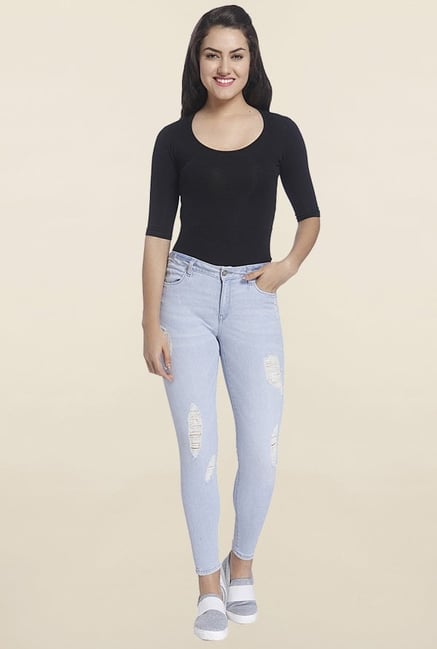 Only Blue Tattered Jeans Only Blue Tattered Jeans