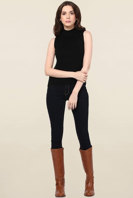 Cayman Black Solid Sweater Cayman Black Solid Sweater