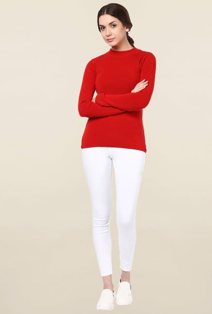 Cayman Red Solid Sweater Cayman Red Solid Sweater
