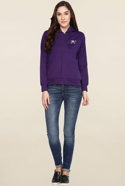 Cayman Purple Solid Sweatshirt Cayman Purple Solid Sweatshirt