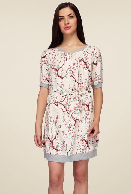 Mineral Pink Floral Mini Dress Mineral Pink Floral Mini Dress