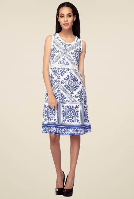 Mineral White Regular Fit Midi Dress Mineral White Regular Fit Midi Dress
