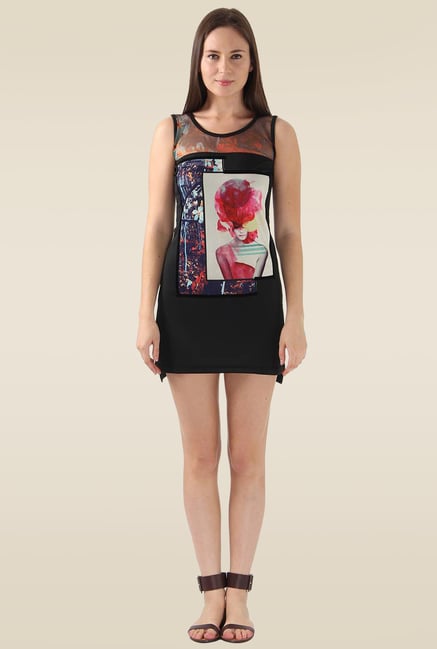 Monte Carlo Black Round Neck Dress Monte Carlo Black Round Neck Dress