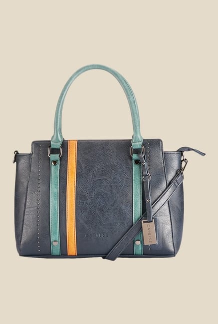 Caprese Sharon Navy Solid Handbag Caprese Sharon Navy Solid Handbag