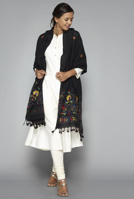 Okhai Black Acrylic Shawl Okhai Black Acrylic Shawl