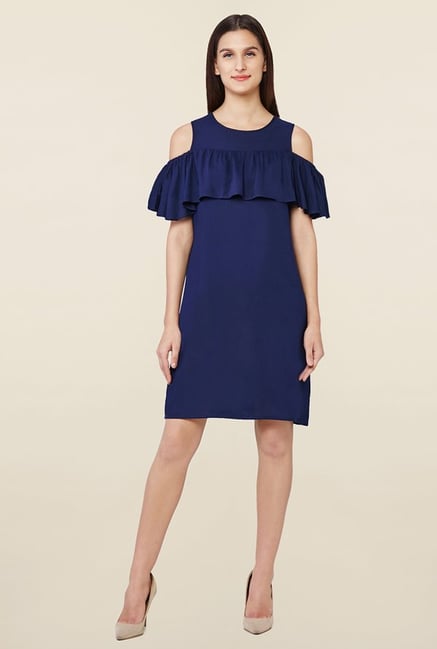 AND Navy Solid Dress AND Navy Solid Dress