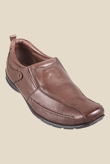 Metro Brown Formal Slip-Ons Metro Brown Formal Slip-Ons