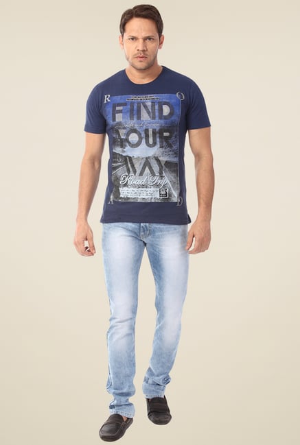 Club Fox Light Blue Low Rise Regular Fit Jeans Club Fox Light Blue Low Rise Regular Fit Jeans