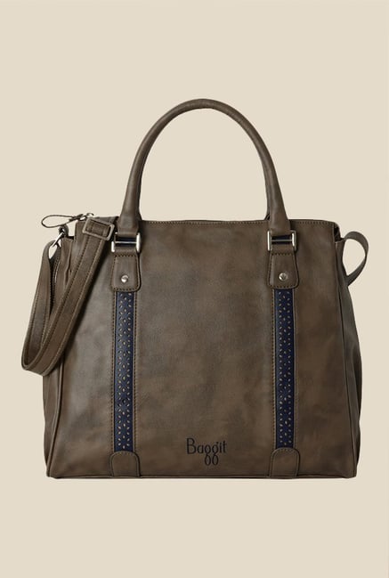 Baggit Crane N Stella Brown Solid Handbag Baggit Crane N Stella Brown Solid Handbag