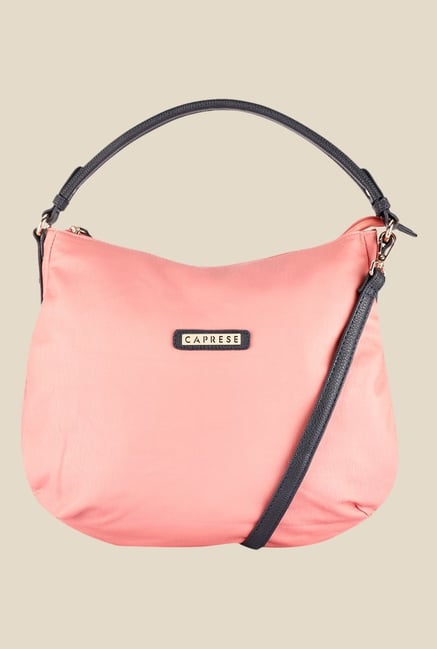 Caprese Lini Peach Solid Hobo Handbag Caprese Lini Peach Solid Hobo Handbag