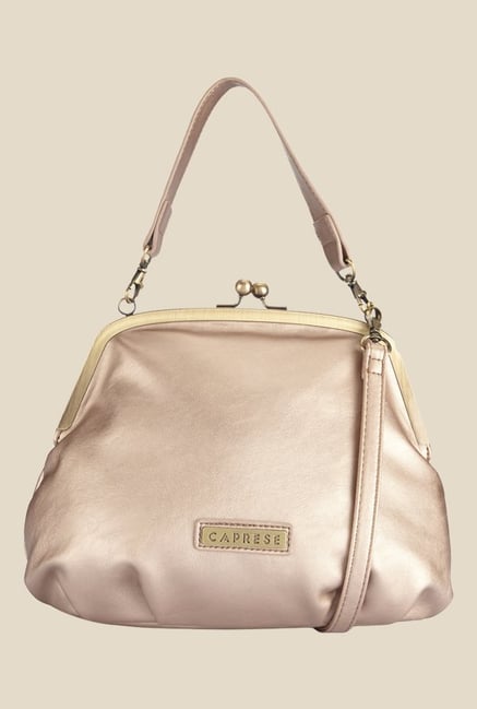 Caprese Helena Rose Gold Solid Handbag Caprese Helena Rose Gold Solid Handbag