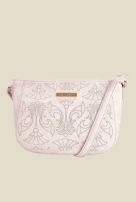Caprese Misandre Dull Pink Textured Sling Bag Caprese Misandre Dull Pink Textured Sling Bag