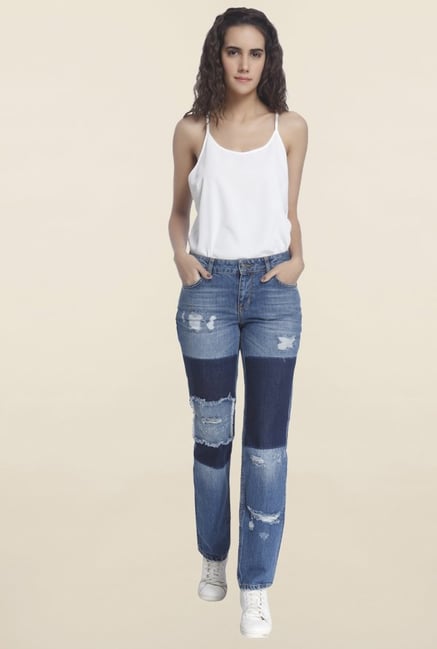 Vero Moda Blue Tattered Jeans Vero Moda Blue Tattered Jeans