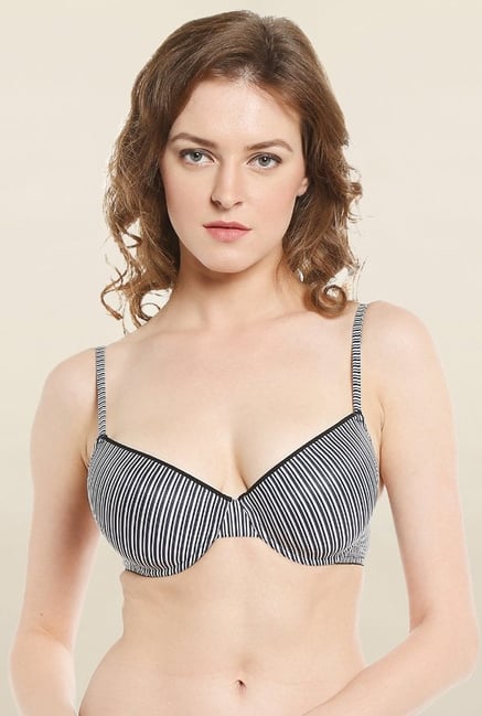 Soie Navy & White Padded Bra Soie Navy & White Padded Bra