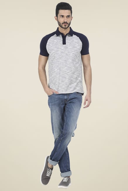 Basics Blue Low Rise Slim Fit Jeans Basics Blue Low Rise Slim Fit Jeans