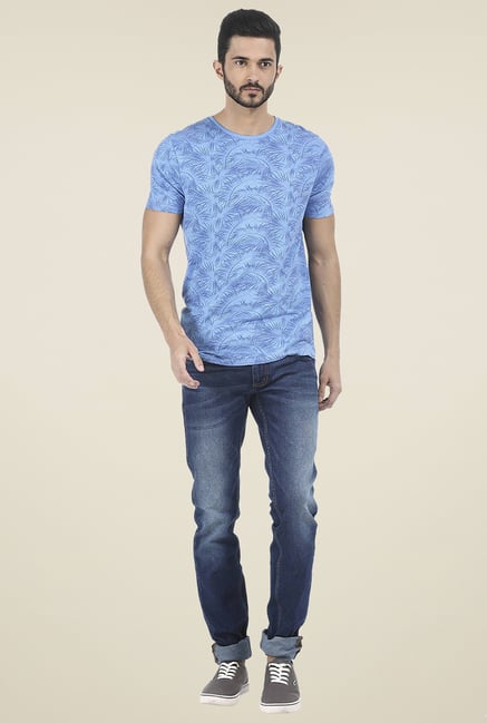 Basics Blue Low Rise Skinny Fit Jeans Basics Blue Low Rise Skinny Fit Jeans