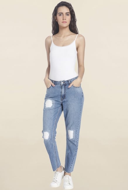 Vero Moda Blue Tattered Jeans Vero Moda Blue Tattered Jeans