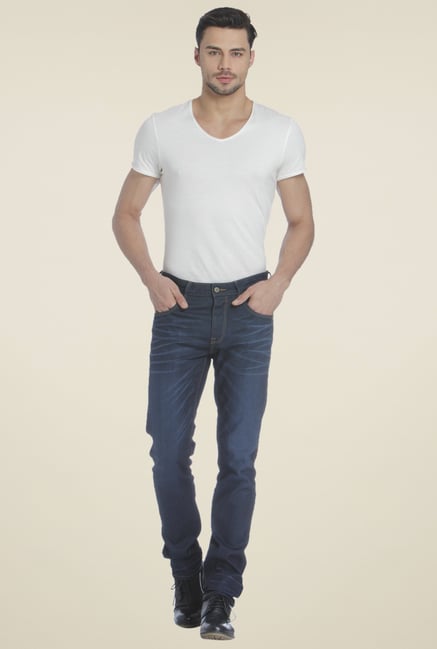 Jack & Jones Dark Blue Low Rise Jeans Jack & Jones Dark Blue Low Rise Jeans