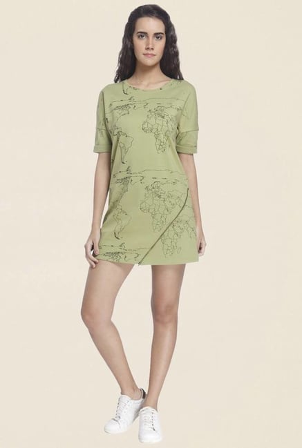 Vero Moda Olive Printed Dress Vero Moda Olive Printed Dress