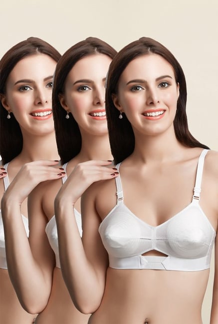 Libertina White Duchess U Back Non Padded Bra (Pack Of 3) Libertina White Duchess U Back Non Padded Bra (Pack Of 3)