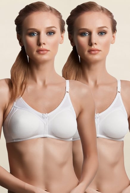 Libertina White Fabulous Non Padded Bra (Pack Of 2) Libertina White Fabulous Non Padded Bra (Pack Of 2)