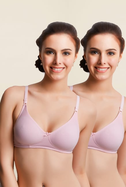Libertina Light Pink Christine Non Padded Bra (Pack Of 2) Libertina Light Pink Christine Non Padded Bra (Pack Of 2)