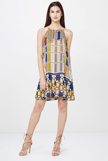 AND Multicolor Printed Dress AND Multicolor Printed Dress