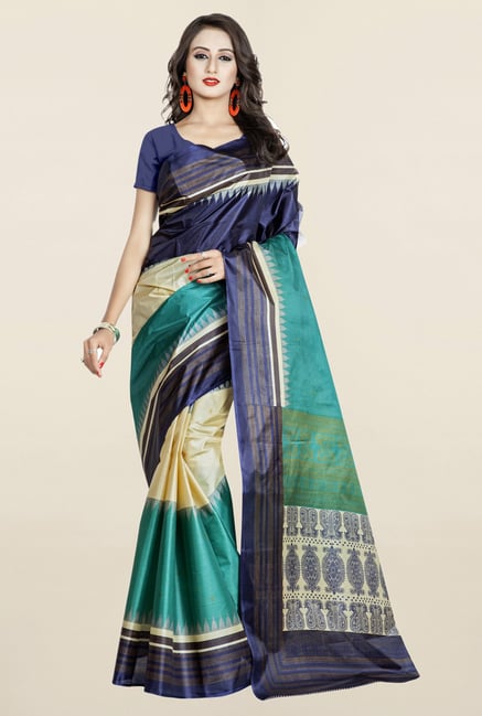 Triveni Multicolor Silk Saree Triveni Multicolor Silk Saree
