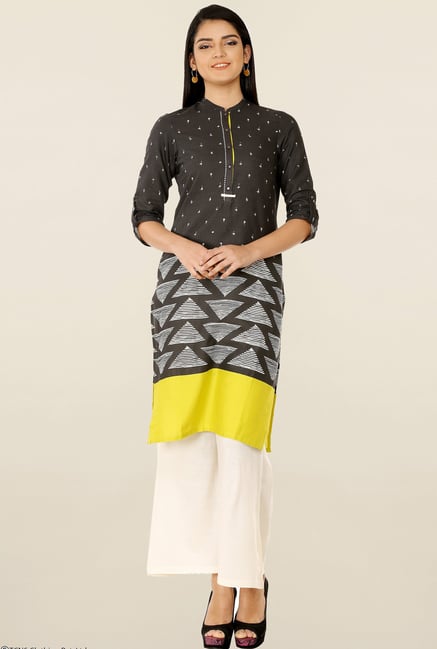 W Black Printed Kurta W Black Printed Kurta