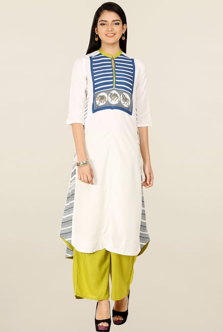 W White Printed Kurta W White Printed Kurta