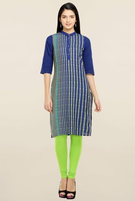 Aurelia Blue Printed Kurta Aurelia Blue Printed Kurta